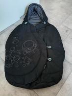 Zwarte Maxi Cosi voetenzak geborduurd, Kinderen en Baby's, Kinderwagens en Combinaties, Ophalen of Verzenden, Zo goed als nieuw