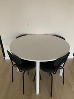 Eettafel met stoelen, Ophalen of Verzenden, Zo goed als nieuw, Rechthoekig, 50 tot 100 cm