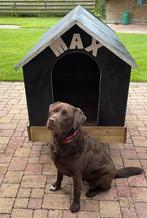 Houten hondenhok gemaakt op pallet voor grote hond, Dieren en Toebehoren, Hondenhokken, 110 cm of meer, Gebruikt, Ophalen of Verzenden