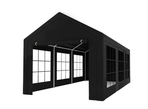 Partytent huren | zwart 3x6m | Inclusief opbouw & afbouw, Hobby en Vrije tijd, Feestartikelen | Verhuur, Nieuw, Verjaardag, Ophalen