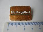 Mooie vliegvis speld FLY- ROD & REEL, Verzenden, Nieuw, Overige typen