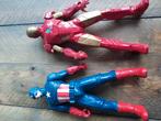 Marvel poppen Iron man en captain america, Kinderen en Baby's, Speelgoed | Actiefiguren, Ophalen of Verzenden, Zo goed als nieuw