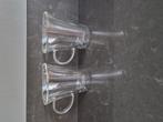 2 dubbelwandige theeglazen., Glas of Glazen, Ophalen of Verzenden, Overige stijlen, Glas