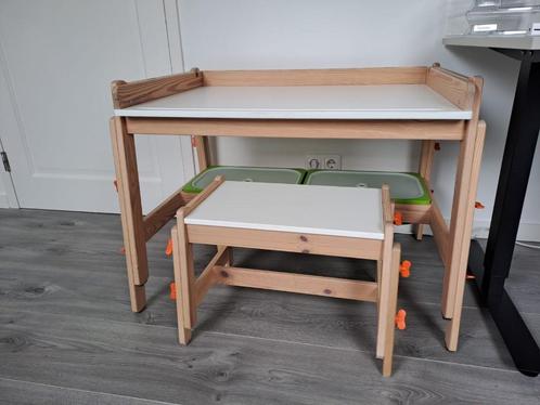 Flisat (IKEA) kinderbureau en -stoel, verstelbaar, Kinderen en Baby's, Kinderkamer | Tafels en Stoelen, Gebruikt, Tafel(s) en Stoel(en)