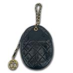 Chanel polstasje quilted lamsleer zwart, Verzenden, Zo goed als nieuw, Zwart, Handtas