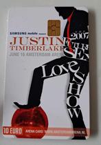Justin Timberlake Arena tegoed-kaart, Ophalen of Verzenden