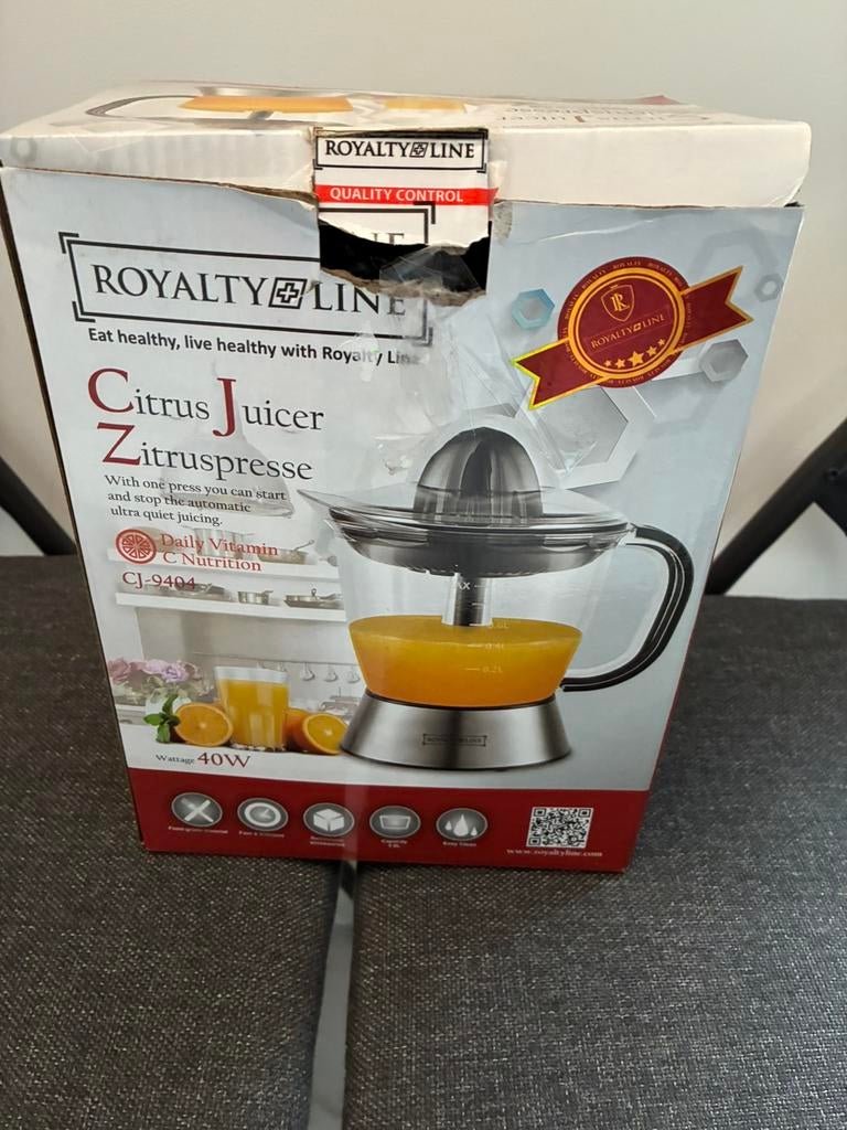 Elektrische sinaasappelpers Royalty line, Ophalen of Verzenden, Nieuw, Elektrisch