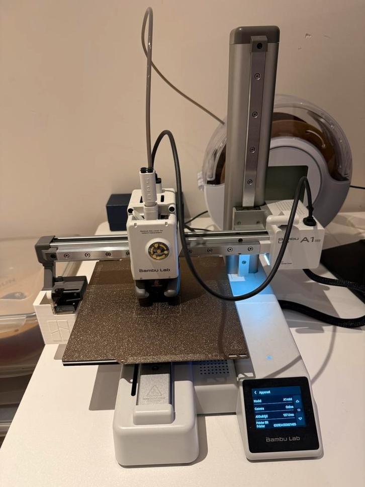 Bambu Lab A1 Mini 3D-printer + Sunlu S2 filament dryer, Computers en Software, 3D Printers, Zo goed als nieuw, Ophalen of Verzenden