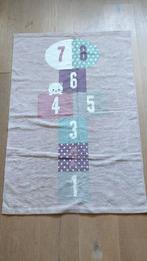 Vloerkleed hinkelbaan met kat, roze, wit, paars - 90 x 130, Gebruikt, 100 tot 150 cm, Overige kleuren, Kinderkamer