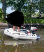 Bootje met 4 pk mariner 4 takt., Watersport en Boten, Rubberboten, Aluminium, Zo goed als nieuw, Benzine, Minder dan 70 pk