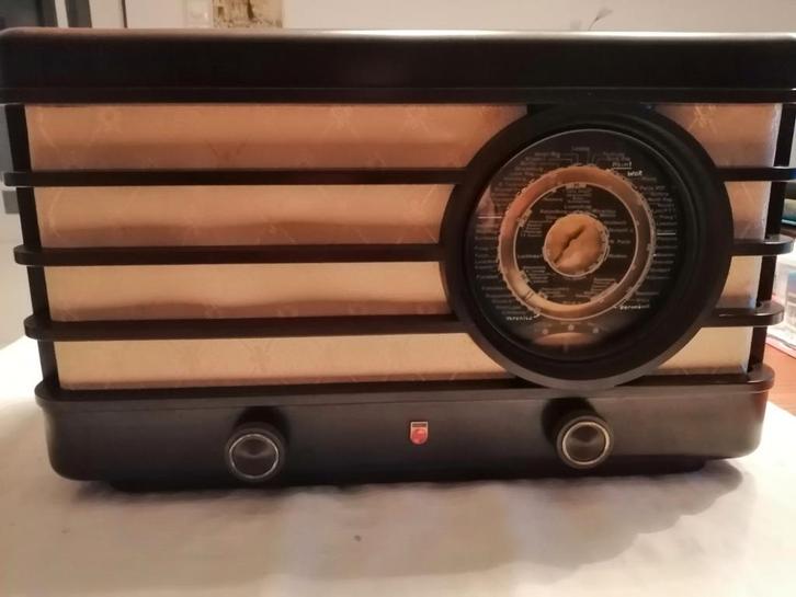 Philips radio type 470A bj. 1938/'39 het "beroemde Zonnetje", Antiek en Kunst, Antiek | Tv's en Audio, Ophalen