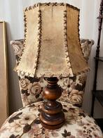 Vintage antiek tafellamp varkensblaas 50 cm lamp, Ophalen