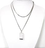 Prachtige 80 CM Lange Zilver Ketting & Aanhanger, Sieraden, Tassen en Uiterlijk, Antieke sieraden, Verzenden, Zilver, Ketting