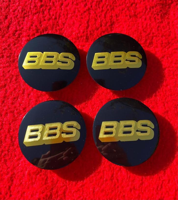 BBS PLAK EMBLEEM 70MM FRIS JE WIELEN OP ALLU ACHTERKANT, Auto diversen, Wieldoppen, Nieuw, Ophalen of Verzenden