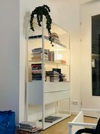 White, metal ikea shelf, Huis en Inrichting, Kasten | Boekenkasten, Ophalen, 100 tot 150 cm, Zo goed als nieuw, Metaal
