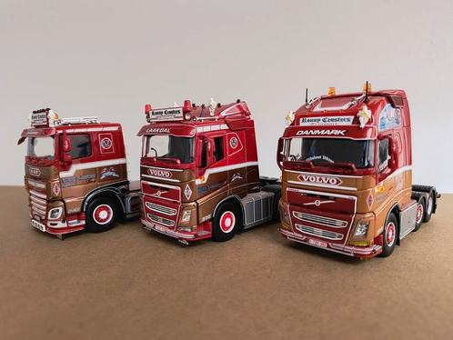 Tekno 3x Volvo's & Daf Ronny Ceusters, Hobby en Vrije tijd, Modelauto's | 1:50, Zo goed als nieuw, Bus of Vrachtwagen, Tekno, Ophalen of Verzenden