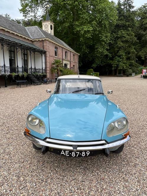 Citroen DS19, Auto's, Citroën, Particulier, DS, Benzine, Sedan, Handgeschakeld, Blauw, Zwart, Kunstmatig leder, Voorwielaandrijving