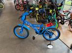 FIETSMASTER 16 INCH DISNEY STITCH KINDER JONGENSFIETS BLAUW, Zijwieltjes, Nieuw, Ophalen of Verzenden, 16 tot 20 inch