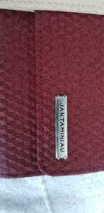 JAN TAMINIAU rood PU leder avondtasje make- up KLM (E132), Sieraden, Tassen en Uiterlijk, Toilettassen, Ophalen of Verzenden
