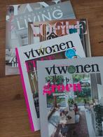 Woon lifestyle magazines VT wonen vogueliving Jan living, Zo goed als nieuw, Verzenden, Glossy