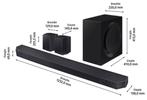 Samsung HW-Q990C Soundbar set, Ophalen of Verzenden, Met externe subwoofer, Zo goed als nieuw