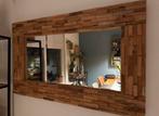Spiegel met houtblokjes 110x80, Ophalen, Zo goed als nieuw, 100 tot 125 cm, Minder dan 100 cm