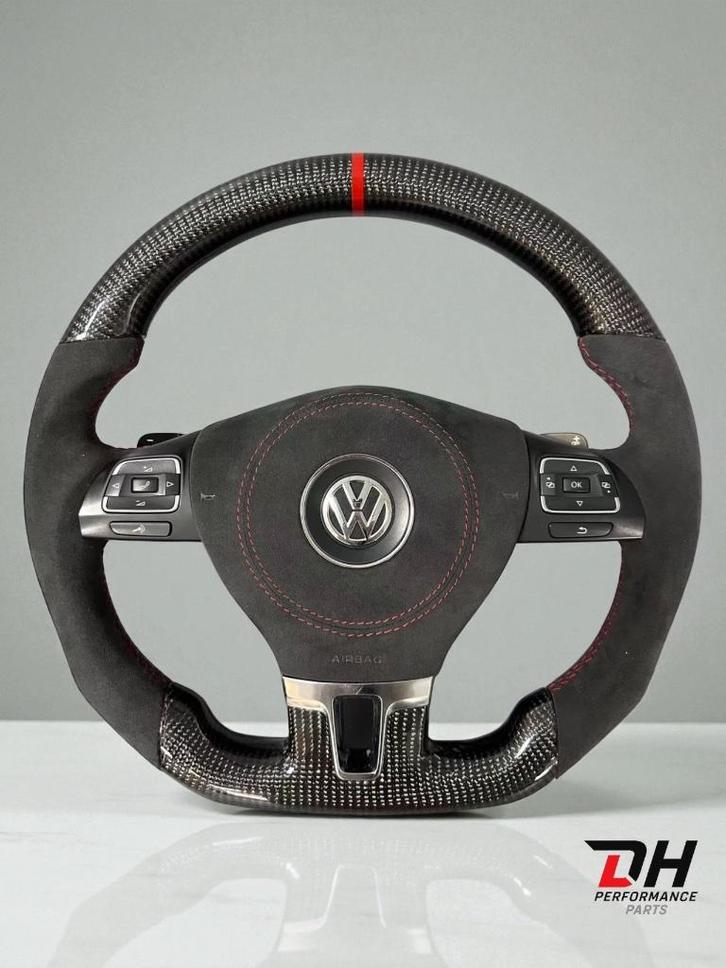 Volkswagen Golf 6 GTI / R – Carbon & Alcantara Sportstuur, Auto-onderdelen, Besturing, Volkswagen, Nieuw, Ophalen of Verzenden
