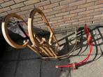 houten slee met rugleuningen, Kinderen en Baby's, Speelgoed | Buiten | Sleeën, Ophalen, Rugleuning, Gebruikt, Hout