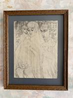 Oude  Prent    Jan   Toorop   .   1920, Antiek en Kunst, Kunst | Litho's en Zeefdrukken, Ophalen of Verzenden