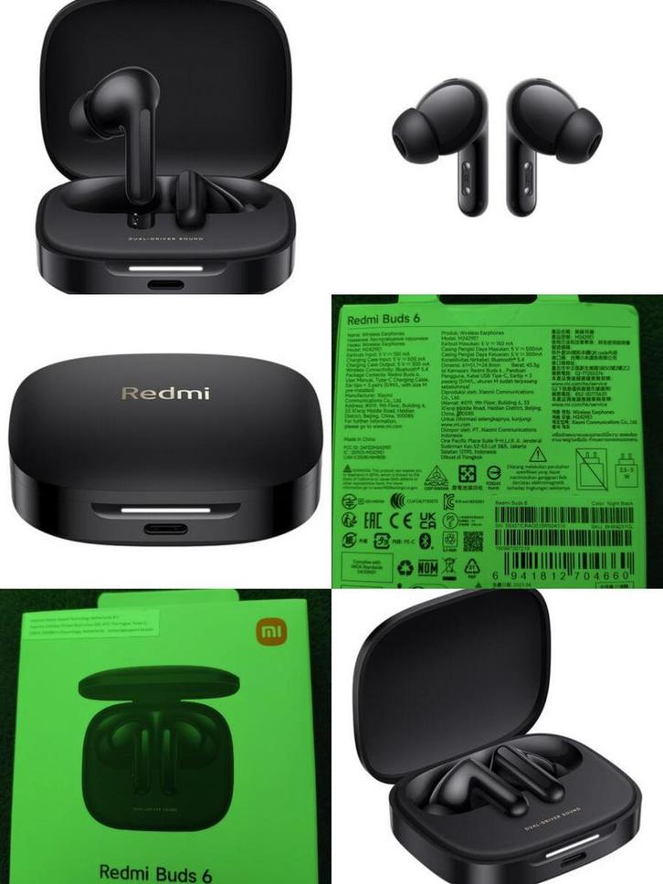Xiaomi redmi buds 6 Night Black bieden vanaf 25 euro nieuw, Telecommunicatie, Mobiele telefoons | Oordopjes, Nieuw, In gehoorgang (in-ear)