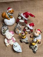 Kerst tafelversiering uiltjes vosje rendieren beer 10 stuks, Ophalen of Verzenden, Zo goed als nieuw