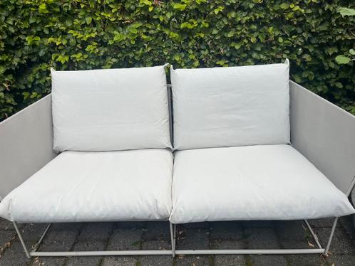 Loungeset Tuin bank en stoel Ikea Havsten (wit/creme), Tuin en Terras, Tuinsets en Loungesets, Gebruikt, Tuinset, Overige materialen