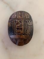 Scarabee uit Egypte vintage press papier steen vintage, Ophalen of Verzenden, Zo goed als nieuw, Dier