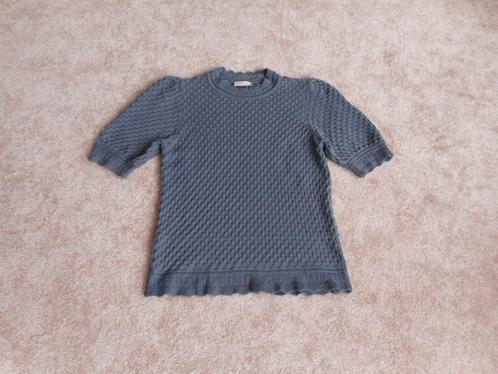 Leuke gebreide top Freequent maat XL 42, Kleding | Dames, Tops, Zo goed als nieuw, Maat 42/44 (L), Blauw, Korte mouw, Ophalen of Verzenden