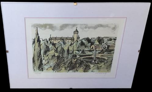Vladimir Cidlinsky "kleurlitho" nr 158/200, Antiek en Kunst, Kunst | Litho's en Zeefdrukken, Ophalen of Verzenden