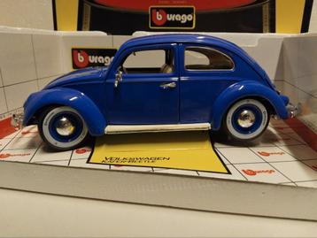 Volkswagen Kever Beetle 1967 blauw Bburago metal 1:18 KRD beschikbaar voor biedingen