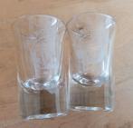 2 schrobbelaar borrel glaasjes schrobbelaer, Ophalen of Verzenden, Zo goed als nieuw, Borrel- of Shotglas