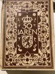 Boek 50 jaren / gouden regeringsjubileum Wilhelmina (V050), Verzamelen, Koninklijk Huis en Royalty, Gebruikt, Tijdschrift of Boek