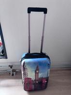 Handbagagekoffer met London Opdruk, Sieraden, Tassen en Uiterlijk, Koffers, Ophalen, Gebruikt, 50 tot 60 cm, Hard kunststof