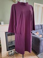 La Dress travel stof bordeaux rode jurk L 42 44 tavelstof, LaDress, Gedragen, Maat 42/44 (L), Knielengte