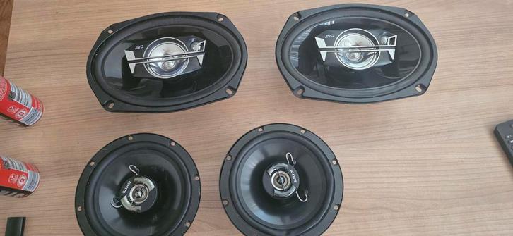Jvc speakers 6x9 en 2x 17cm speakers, Auto diversen, Autospeakers, Gebruikt, Ophalen of Verzenden