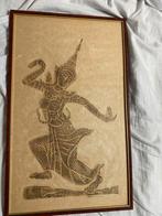 Vintage/oude afdruk danseres, Indonesië, Ophalen, Gebruikt