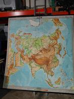 School/landkaart Azië, Ophalen of Verzenden, Aardrijkskunde