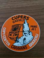 1522 Vintage Cupers Hasselt Prins Jo I Sticker, Ophalen of Verzenden, Gebruikt, Overige typen