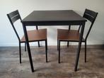 IKEA SANDSBERG 67 x 67 ZWART, Huis en Inrichting, Tafels | Eettafels, Ophalen, 50 tot 100 cm, Vierkant, Tot twee personen