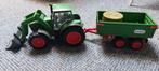 Schleich tractor met aanhanger, Ophalen of Verzenden, Zo goed als nieuw