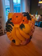 Grote fruit vaas kleurrijk., Huis en Inrichting, Woonaccessoires | Vazen, Ophalen, Overige kleuren, Minder dan 50 cm, Glas