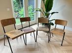 Schoolstoelen te koop!, Huis en Inrichting, Ophalen, Gebruikt, Bruin, Vier
