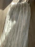 Witte vitrage in 2 delen totale breedte 5.40 meter, Huis en Inrichting, Stoffering | Gordijnen en Lamellen, Ophalen, 200 cm of meer