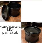 Zinken kandelaar, Ophalen of Verzenden, Zo goed als nieuw, Overige materialen, Minder dan 25 cm